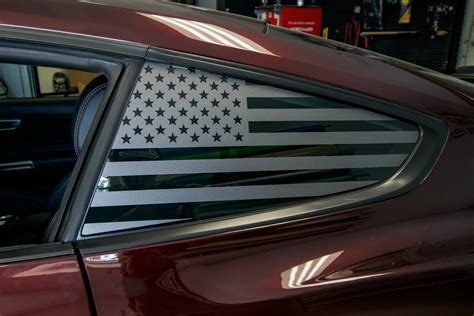 american flag sticker for car window